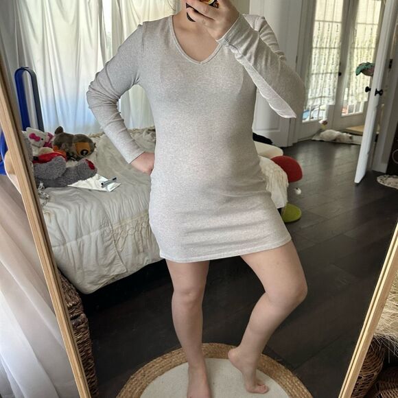 Peruvian Connection Women’s Medium Longsleeve Pima Cotton Dress - Picture 2 of 6